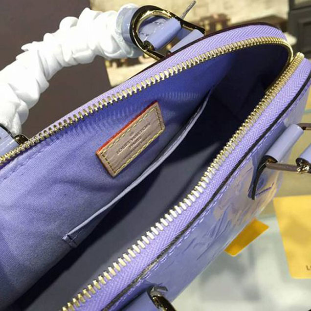 Сумка Louis Vuitton M90103 Alma BB Tote Bag Monogram Vernis "Purple" фото № 9