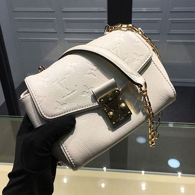 Сумка Louis Vuitton M94556 Saint-Germain BB Crossbody Bag Monogram Empreinte Leather "White" фото № 3