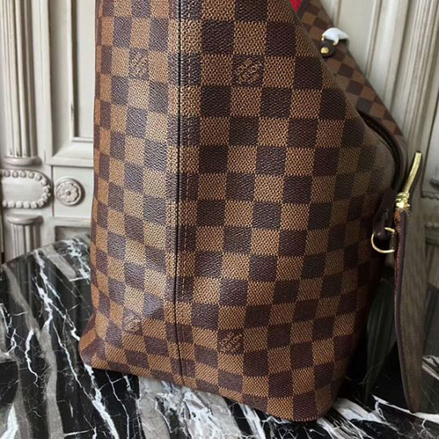 Сумка Louis Vuitton N41357 Neverfull GM Shoulder Bag Damier Ebene Canvas "Brown" фото № 6