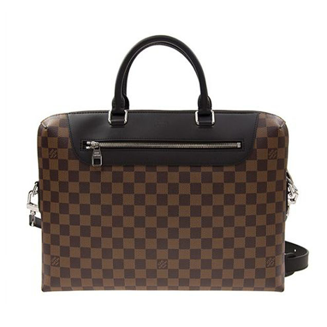 Портфель Louis Vuitton N41438 Porte-Documents Jour Briefcase Damier Ebene Canvas "Brown" фото № 2
