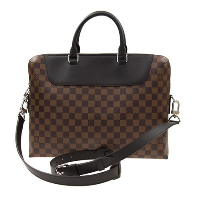 Портфель Louis Vuitton N41438 Porte-Documents Jour Briefcase Damier Ebene Canvas "Brown" фото № 4