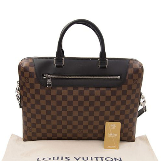 Портфель Louis Vuitton N41438 Porte-Documents Jour Briefcase Damier Ebene Canvas "Brown" фото № 8