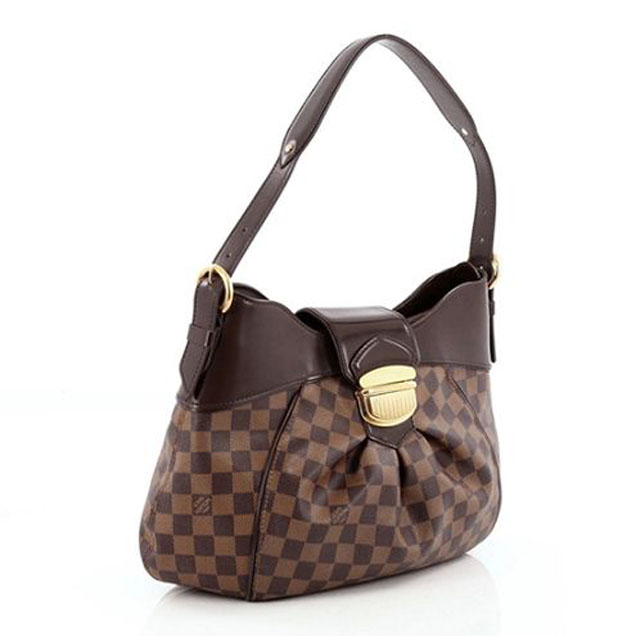 Сумка Louis Vuitton N41541 Sistina MM Hobo Bag Damier Ebene Canvas "Brown" фото № 4