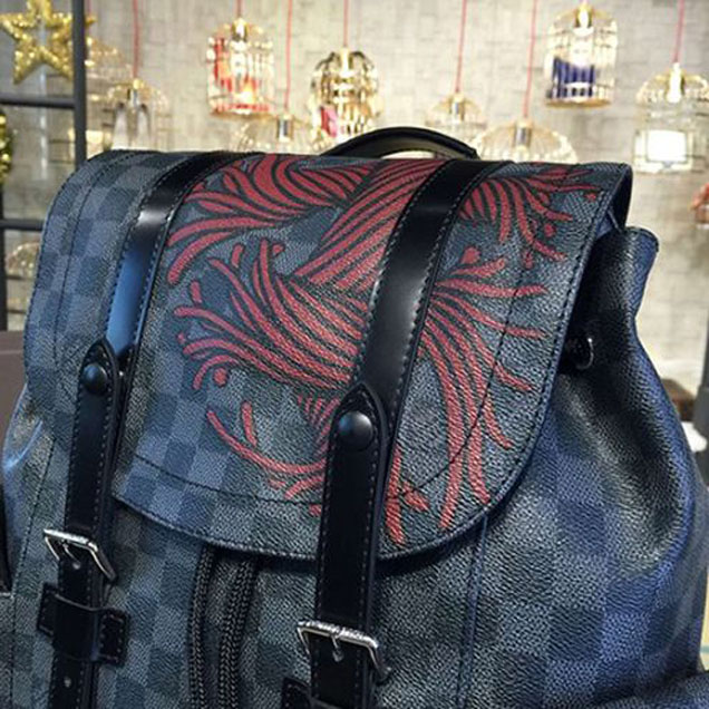 Рюкзак Louis Vuitton N41709 Christopher PM Backpack Damier Graphite Canvas "Graphite" фото № 6