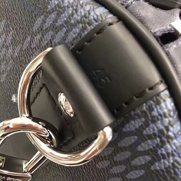 Сумка Louis Vuitton N44008 Keepall 45 Bandouliere Duffel Bag Damier Cobalt Canvas "Navy Blue" фото № 6