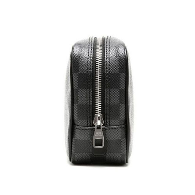 Косметичка Louis Vuitton N47521 Toilet Pouch GM Damier Graphite Canvas "Graphite" фото № 3