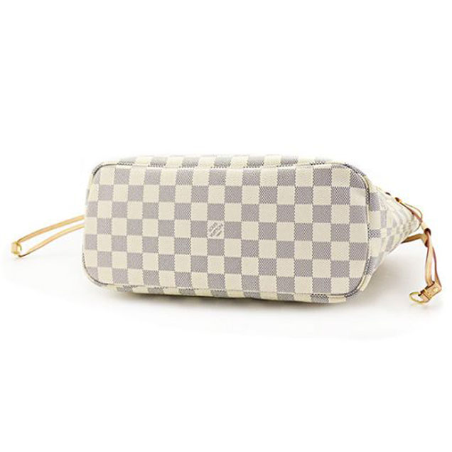 Сумка Louis Vuitton N51110 Neverfull PM Shoulder Bag Damier Azur Canvas "White" фото № 3