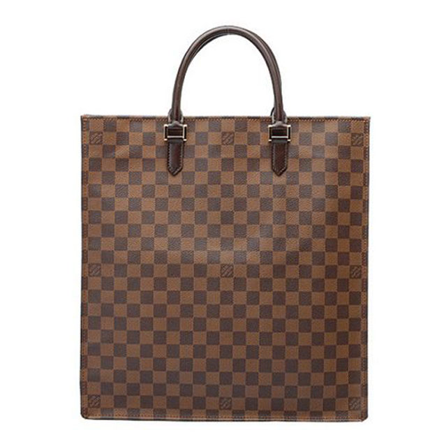 Сумка Louis Vuitton N51140 Sac Plat Tote Bag Damier Ebene Canvas "Brown" фото № 4