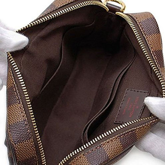 Клатч Louis Vuitton N61739 Macao Clutch Damier Ebene Canvas "Brown" фото № 6