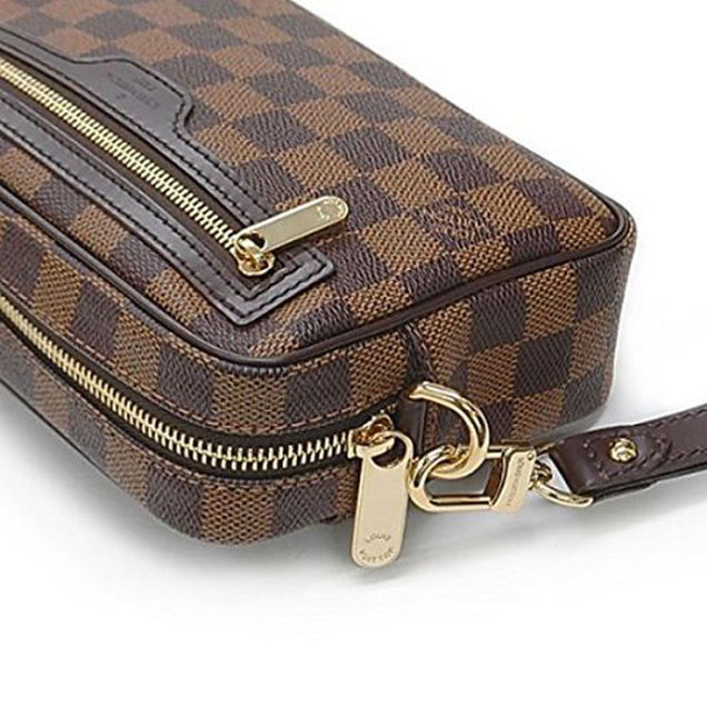 Клатч Louis Vuitton N61739 Macao Clutch Damier Ebene Canvas "Brown" фото № 8