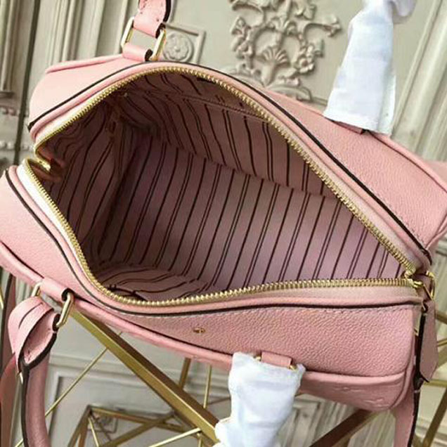 Сумка Louis Vuitton M44069 Speedy Bandouliere 25 Tote Bag Monogram Empreinte Leather "Pink" фото № 9
