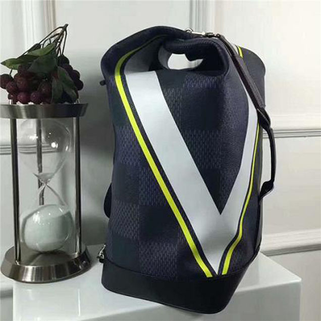 Рюкзак Louis Vuitton N44012 Sac Marin Backpack Damier Cobalt Canvas "Navy Blue" фото № 3