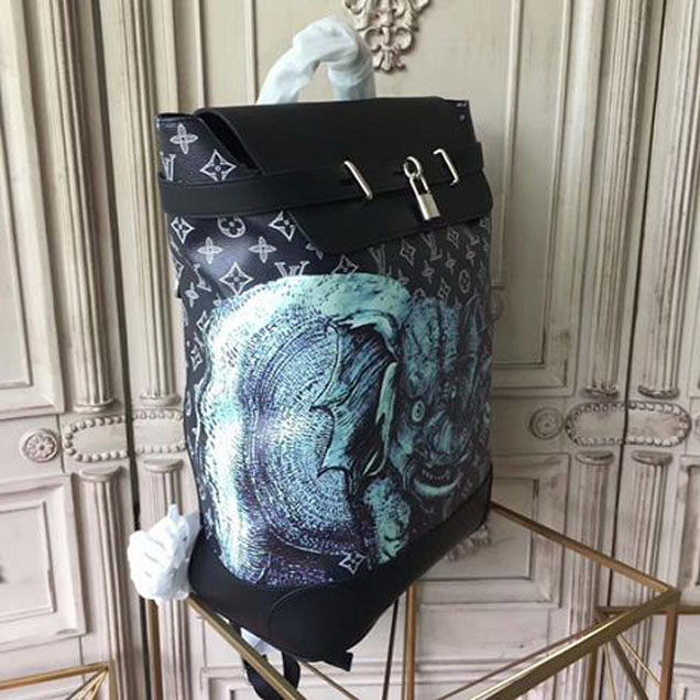 Рюкзак Louis Vuitton M54126 Steamer Backpack Monogram Savane Canvas "Navy Blue" фото № 3