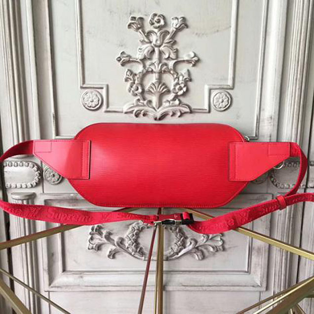 Сумка Louis Vuitton x Supreme Bumbag M53418 Epi Leather "Red" фото № 4