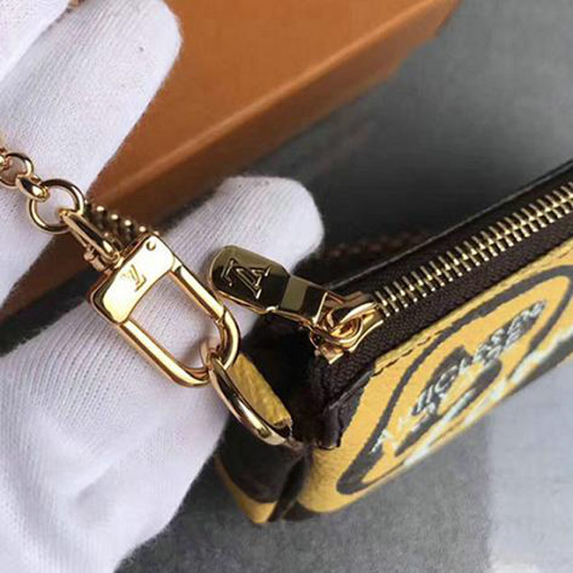 Сумка Louis Vuitton Mini Pochette Accessoires M67703 Monogram Canvas "Brown" фото № 7