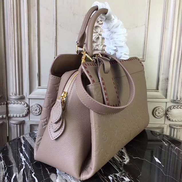 Сумка Louis Vuitton Vosges MM M43739 Monogram Empreinte Leather "Beige" фото № 3