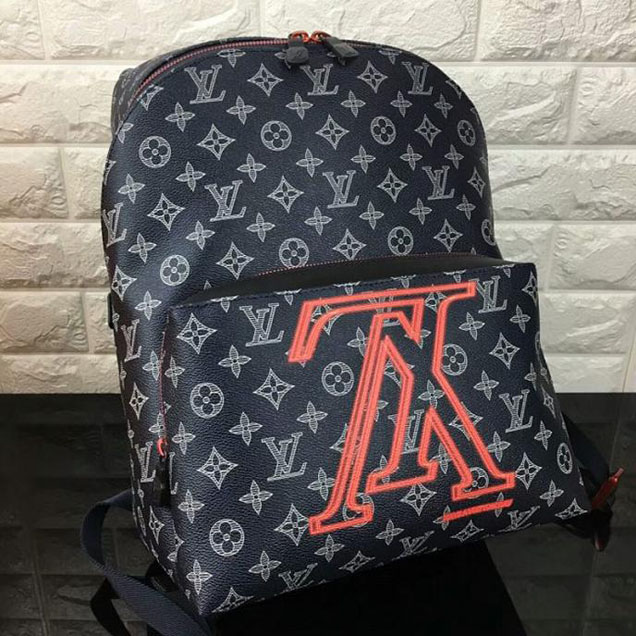 Рюкзак Louis Vuitton Monogram Eclipse Canvas Apollo Backpack M43676 "Navy Blue" фото № 5