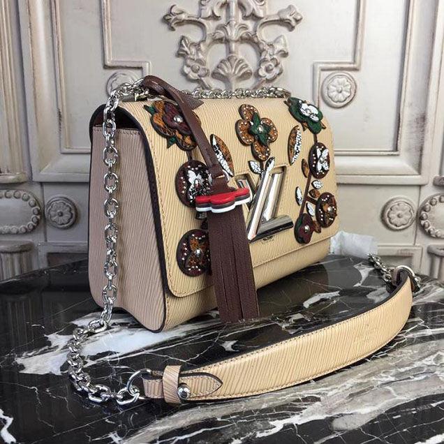 Сумка Louis Vuitton Epi Leather Twist MM M53524 "Beige" фото № 3
