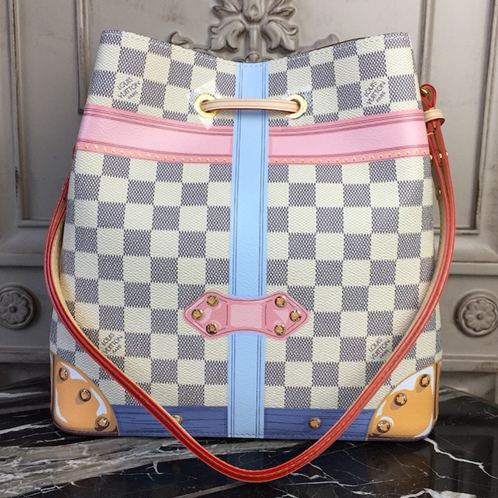Сумка Louis Vuitton Damier Azur Canvas NeoNoe N41066 "White" фото № 4