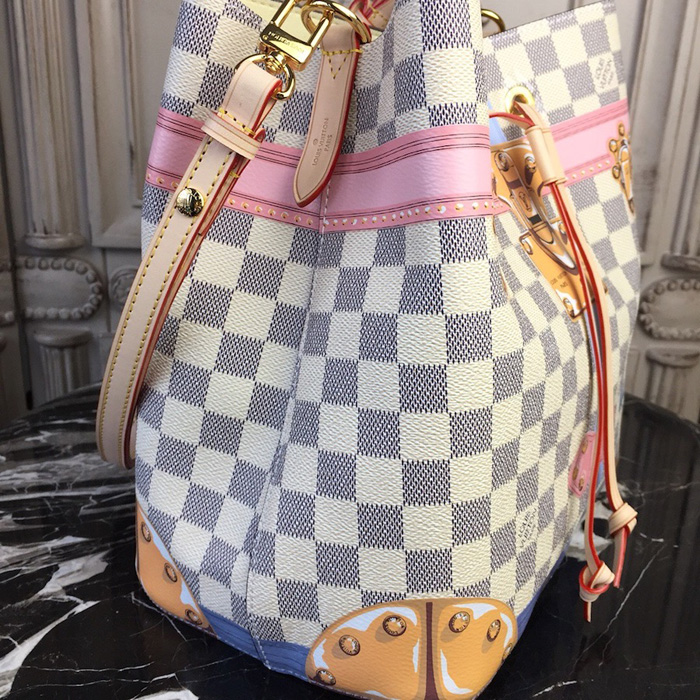 Сумка Louis Vuitton Damier Azur Canvas NeoNoe N41066 "White" фото № 5