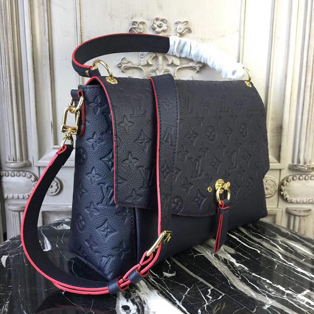 Сумка Louis Vuitton Monogram Empreinte Leather Blanche M43618 "Navy Blue" фото № 3