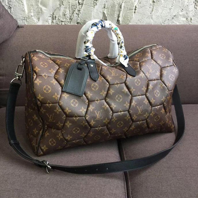 Сумка Louis Vuitton Monogram Hexagon Mcarthur Keepall Bandouliere 45 M56713 "Brown" фото № 10