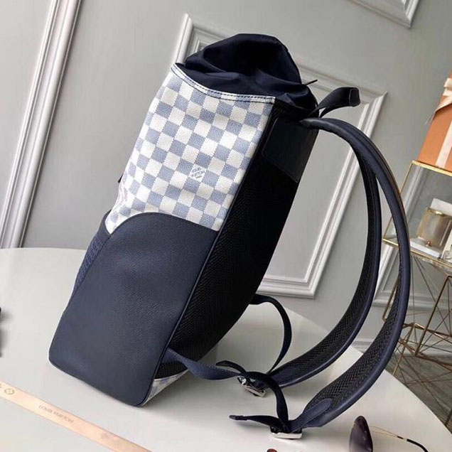 Рюкзак Louis Vuitton Damier Coastline Canvas Matchpoint Backpack N40018 "White" фото № 3
