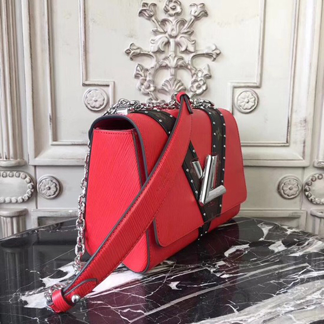 Сумка Louis Vuitton M51876 Twist MM Epi Leather "Red" фото № 3