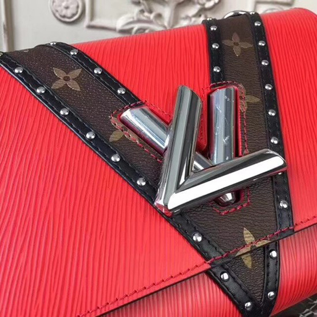 Сумка Louis Vuitton M51876 Twist MM Epi Leather "Red" фото № 7
