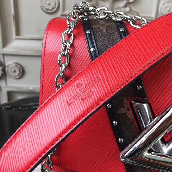 Сумка Louis Vuitton M51876 Twist MM Epi Leather "Red" фото № 6