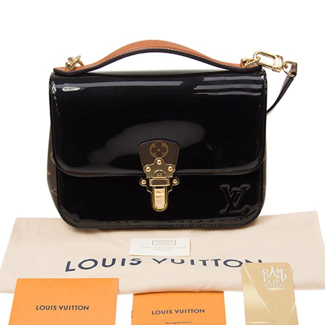 Сумка Louis Vuitton M51953 Cherrywood BB Monogram Vernis "Black" фото № 8