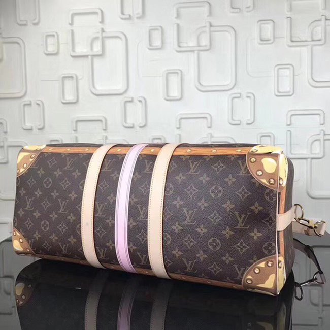 Сумка Louis Vuitton Keepall Bandouliere 50 M43613 Monogram Canvas "Brown" фото № 5