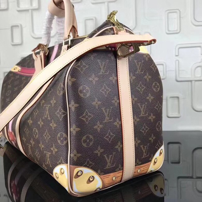 Сумка Louis Vuitton Keepall Bandouliere 50 M43613 Monogram Canvas "Brown" фото № 4