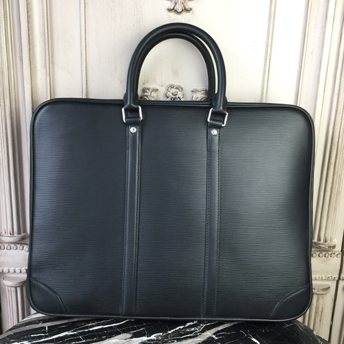 Портфель Louis Vuitton Porte-Documents Voyage M41142 Epi Leather "Black" фото № 4