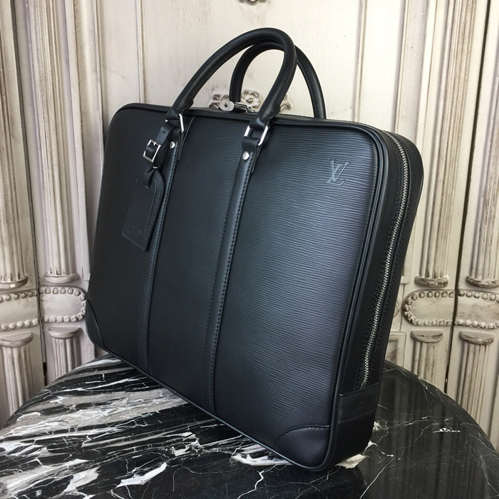 Портфель Louis Vuitton Porte-Documents Voyage M41142 Epi Leather "Black" фото № 3