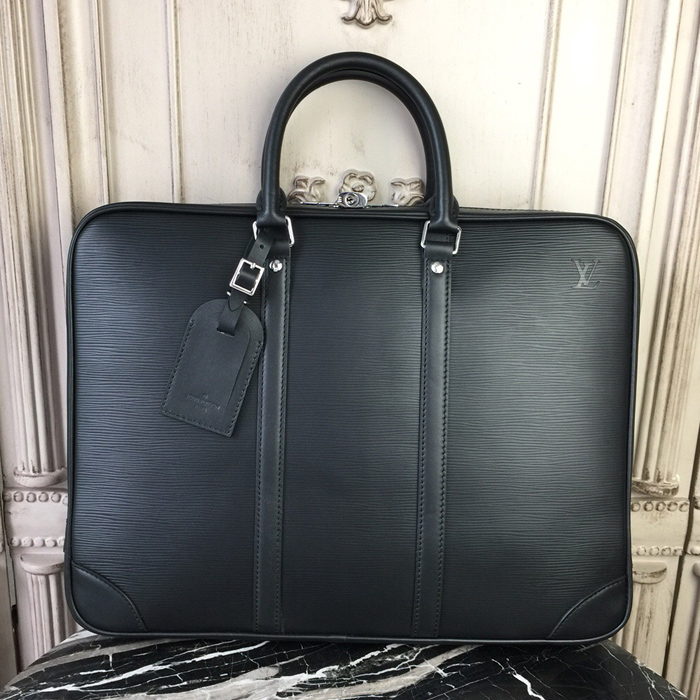 Портфель Louis Vuitton Porte-Documents Voyage M41142 Epi Leather "Black" фото № 2