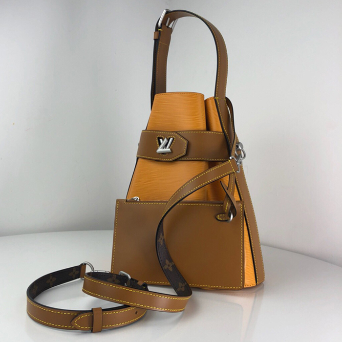 Сумка Louis Vuitton Twist Bucket M52803 Epi Leather Safran Yellow "Brown" фото № 2