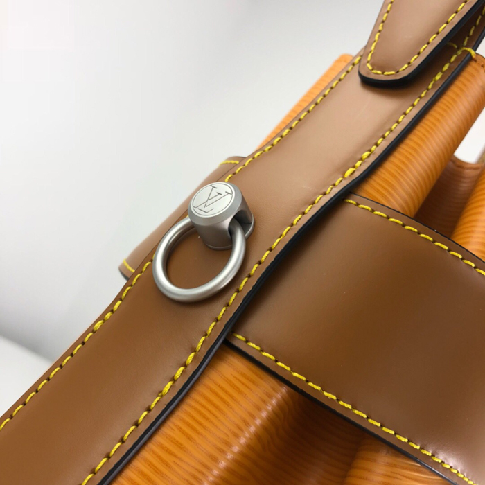 Сумка Louis Vuitton Twist Bucket M52803 Epi Leather Safran Yellow "Brown" фото № 6
