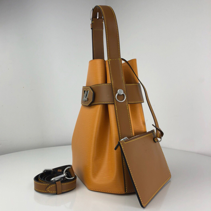 Сумка Louis Vuitton Twist Bucket M52803 Epi Leather Safran Yellow "Brown" фото № 3