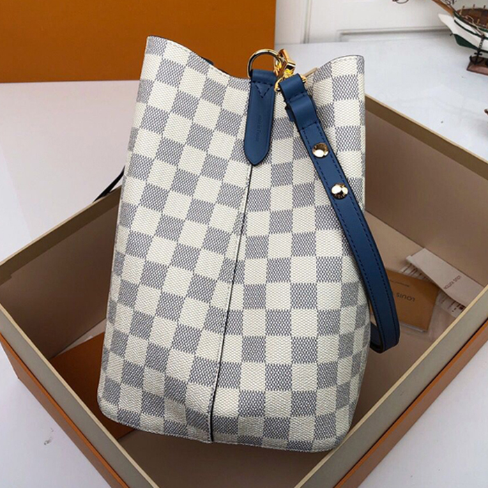 Сумка Louis Vuitton NeoNoe N40153 Damier Azur Canvas Bleuet Blue "White" фото № 3