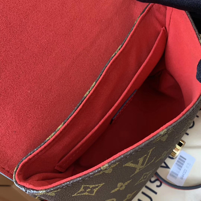 Сумка Louis Vuitton Locky BB M44322 Monogram Canvas Coquelicot Red "Brown" фото № 9