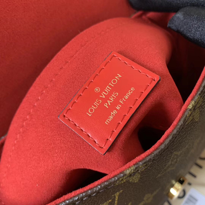 Сумка Louis Vuitton Locky BB M44322 Monogram Canvas Coquelicot Red "Brown" фото № 10