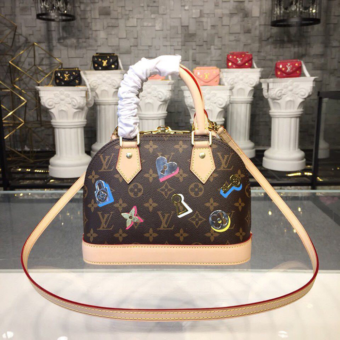 Сумка Louis Vuitton Alma BB M44368 Monogram Canvas "Brown" фото № 4