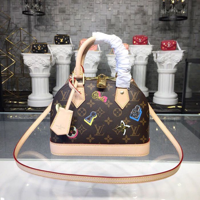 Сумка Louis Vuitton Alma BB M44368 Monogram Canvas "Brown" фото № 2