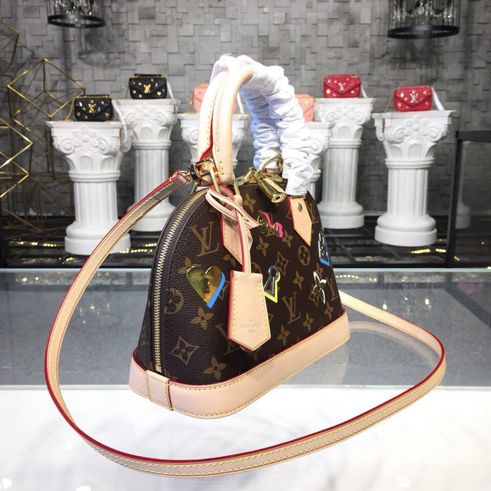 Сумка Louis Vuitton Alma BB M44368 Monogram Canvas "Brown" фото № 3