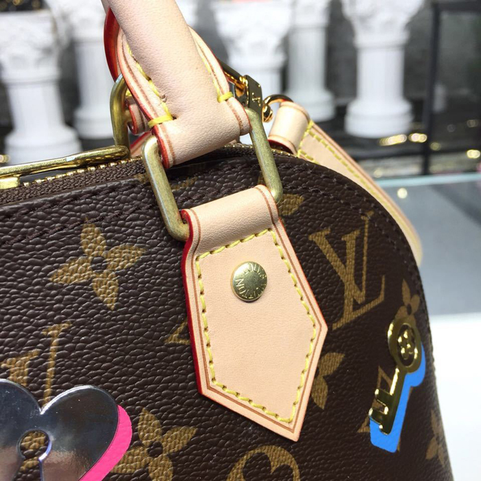 Сумка Louis Vuitton Alma BB M44368 Monogram Canvas "Brown" фото № 8