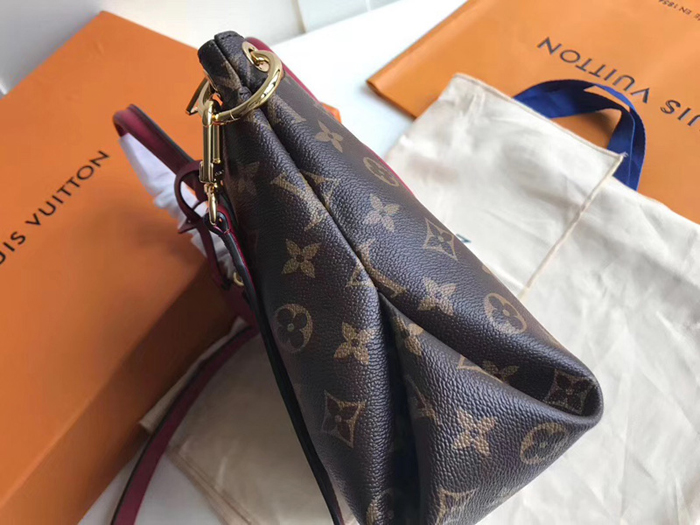 Сумка Louis Vuitton Flower Zipped Tote BB M44350 Monogram Canvas Lie De Vin Red "Brown" фото № 6