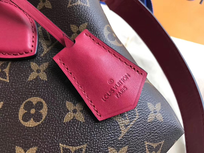 Сумка Louis Vuitton Flower Zipped Tote BB M44350 Monogram Canvas Lie De Vin Red "Brown" фото № 8