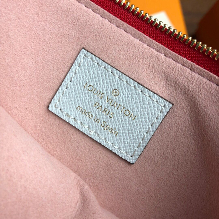 Клатч Louis Vuitton Pochette Double Zip M67561 Monogram Coated Canvas Pink "Red" фото № 10