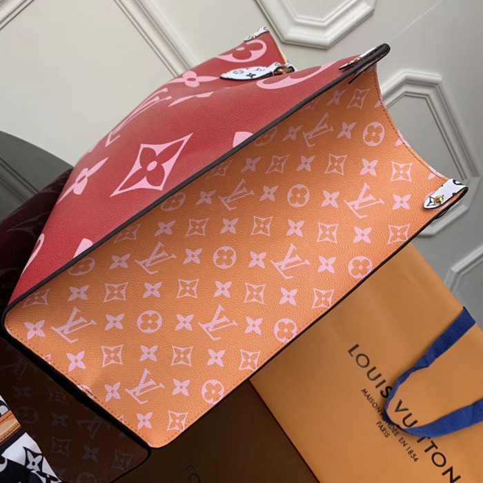 Сумка Louis Vuitton Onthego Tote Bag M44569 Monogram Coated Canvas Pink "Red" фото № 4